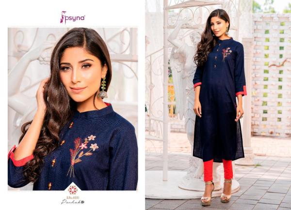 Psyna-Poshak-6 Rayon Stiched Colorful Kurtis For Summer